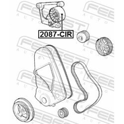 Napínacia kladka ozubeného remeňa FEBEST 2087-CIR - obr. 1