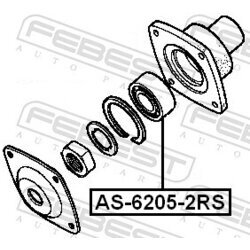 Ložisko FEBEST AS-6205-2RS - obr. 1