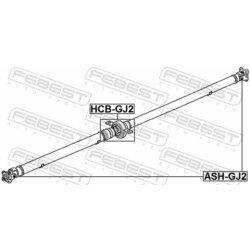 Kĺb pozdĺžneho hriadeľa FEBEST ASH-GJ2 - obr. 1