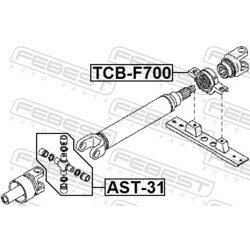 Kĺb pozdĺžneho hriadeľa FEBEST AST-31 - obr. 1