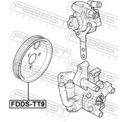 Remenica servočerpadla FEBEST FDDS-TT9 - obr. 1