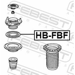 Valivé ložisko uloženia tlmiča FEBEST HB-FBF - obr. 1