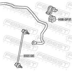 Uloženie priečneho stabilizátora FEBEST HSB-GP1F - obr. 1