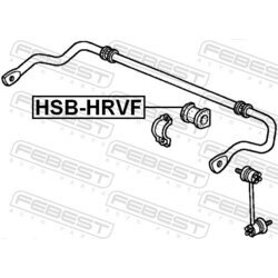 Uloženie priečneho stabilizátora FEBEST HSB-HRVF - obr. 1