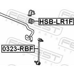 Uloženie priečneho stabilizátora FEBEST HSB-LR1F - obr. 1