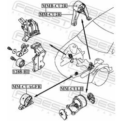 Uloženie motora FEBEST MM-CUAGFR - obr. 1