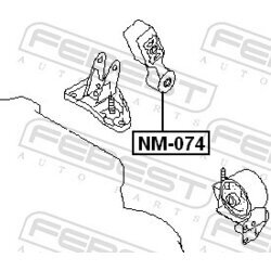 Uloženie motora FEBEST NM-074 - obr. 1