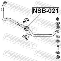 Uloženie priečneho stabilizátora FEBEST NSB-021 - obr. 1