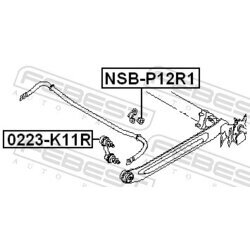 Uloženie priečneho stabilizátora FEBEST NSB-P12R1 - obr. 1