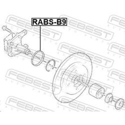 Snímací krúžok pre ABS FEBEST RABS-B9 - obr. 1