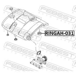 Tesnenie, Obal vzduch. filtra FEBEST RINGAH-031 - obr. 1