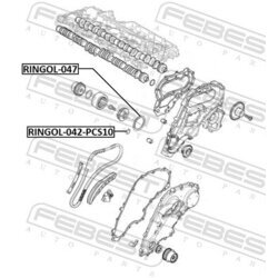 Tesnenie veka rozvodov FEBEST RINGOL-042-PCS10 - obr. 1