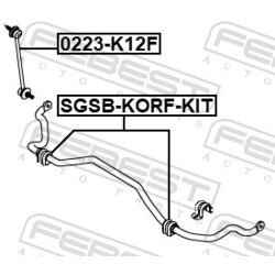 Opravná sada uloženia stabilizátora FEBEST SGSB-KORF-KIT - obr. 1
