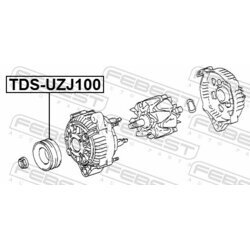 Remenica alternátora FEBEST TDS-UZJ100 - obr. 1