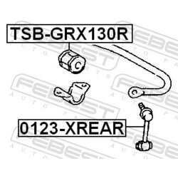 Uloženie priečneho stabilizátora FEBEST TSB-GRX130R - obr. 1