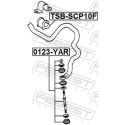 Uloženie priečneho stabilizátora FEBEST TSB-SCP10F - obr. 1