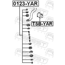 Uloženie priečneho stabilizátora FEBEST TSB-YAR - obr. 1