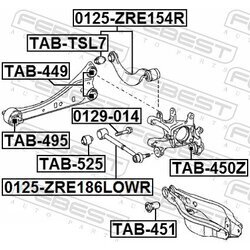 Rameno zavesenia kolies FEBEST 0125-ZRE154R - obr. 1