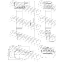 Zapaľovacia cievka FEBEST 01640-012 - obr. 1