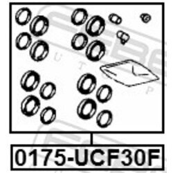 Opravná sada brzdového strmeňa FEBEST 0175-UCF30F - obr. 1