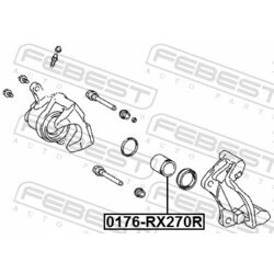 Piest brzdového strmeňa FEBEST 0176-RX270R - obr. 1