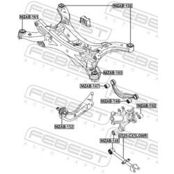 Rameno zavesenia kolies FEBEST 0525-CX5LOWR - obr. 1