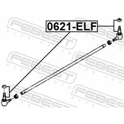Hlava/čap spojovacej tyče riadenia FEBEST 0621-ELF - obr. 1