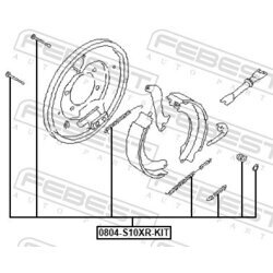 Sada príslušenstva čeľustí parkovacej brzdy FEBEST 0804-S10XR-KIT - obr. 1