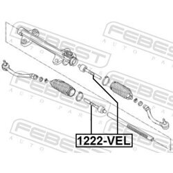 Axiálny čap tiahla riadenia FEBEST 1222-VEL - obr. 1