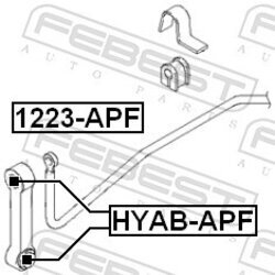 Tyč/Vzpera stabilizátora FEBEST 1223-APF - obr. 1