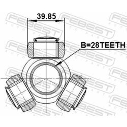 Trojkríž hnacieho hriadeľa FEBEST 2116-TT9 - obr. 1