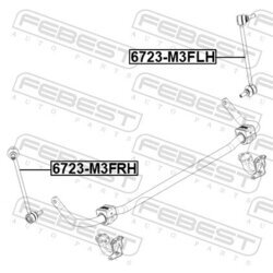 Tyč/Vzpera stabilizátora FEBEST 6723-M3FLH - obr. 1