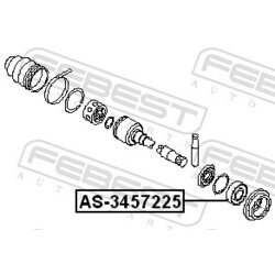 Ložisko hnacieho hriadeľa FEBEST AS-3457225 - obr. 1