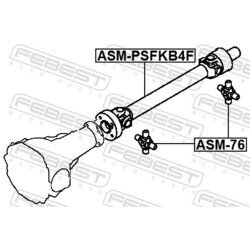 Kĺbový hriadeľ pohonu nápravy FEBEST ASM-PSFKB4F - obr. 1