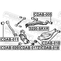 Uloženie riadenia FEBEST CDAB-019 - obr. 1