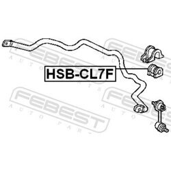 Uloženie priečneho stabilizátora FEBEST HSB-CL7F - obr. 1