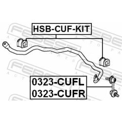 Uloženie priečneho stabilizátora FEBEST HSB-CUF-KIT - obr. 1