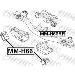 Uloženie motora FEBEST MM-H66 - obr. 1