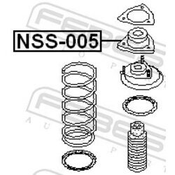 Ložisko pružnej vzpery FEBEST NSS-005 - obr. 1