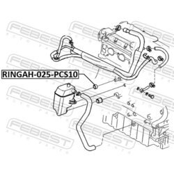 Sada tesnení, EGR-System FEBEST RINGAH-025-PCS10 - obr. 1