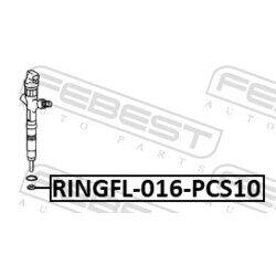 Sada tesniacich krúžkov, vstrekovací ventil FEBEST RINGFL-016-PCS10 - obr. 1