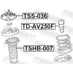 Doraz odpruženia FEBEST TD-AV250F - obr. 1