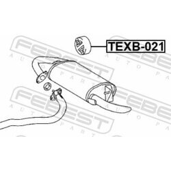 Doraz tlmiča výfuku FEBEST TEXB-021 - obr. 1