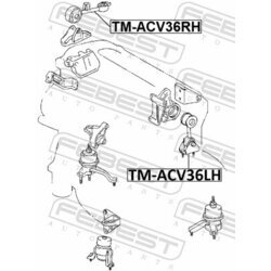 Uloženie motora FEBEST TM-ACV36LH - obr. 1