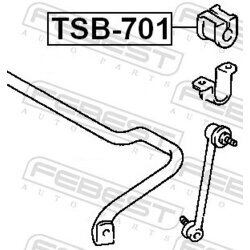 Uloženie priečneho stabilizátora FEBEST TSB-701 - obr. 1