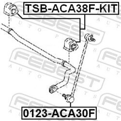 Opravná sada uloženia stabilizátora FEBEST TSB-ACA38F-KIT - obr. 1