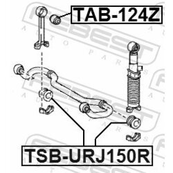 Uloženie priečneho stabilizátora FEBEST TSB-URJ150R - obr. 1