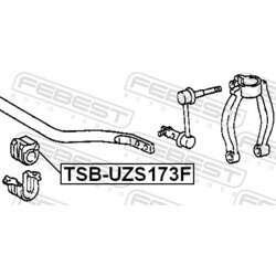 Uloženie priečneho stabilizátora FEBEST TSB-UZS173F - obr. 1