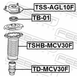 Ložisko pružnej vzpery FEBEST TSS-AGL10F - obr. 1