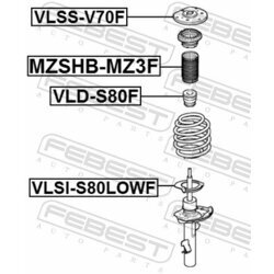 Doraz odpruženia FEBEST VLD-S80F - obr. 1